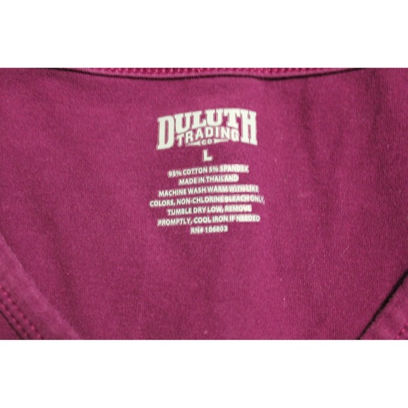 BUNDLE Duluth Trading Co Women's Henley Long Sleeve Shirts Sz Large Utility Work - Picture 9 of 12